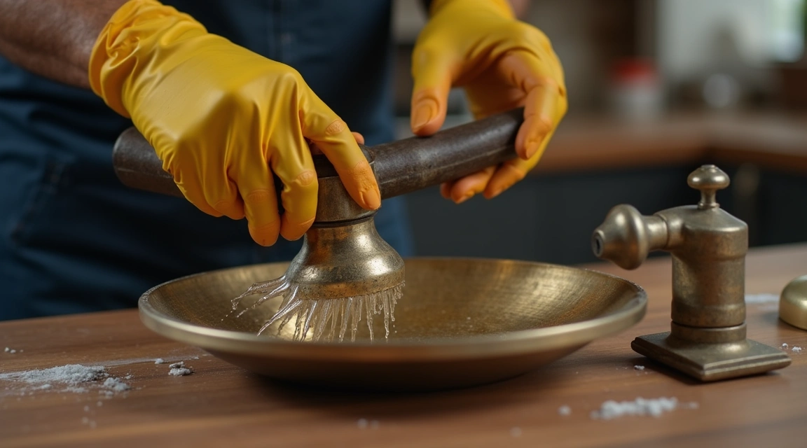 cleaning tarnished brass safely supporting image 1