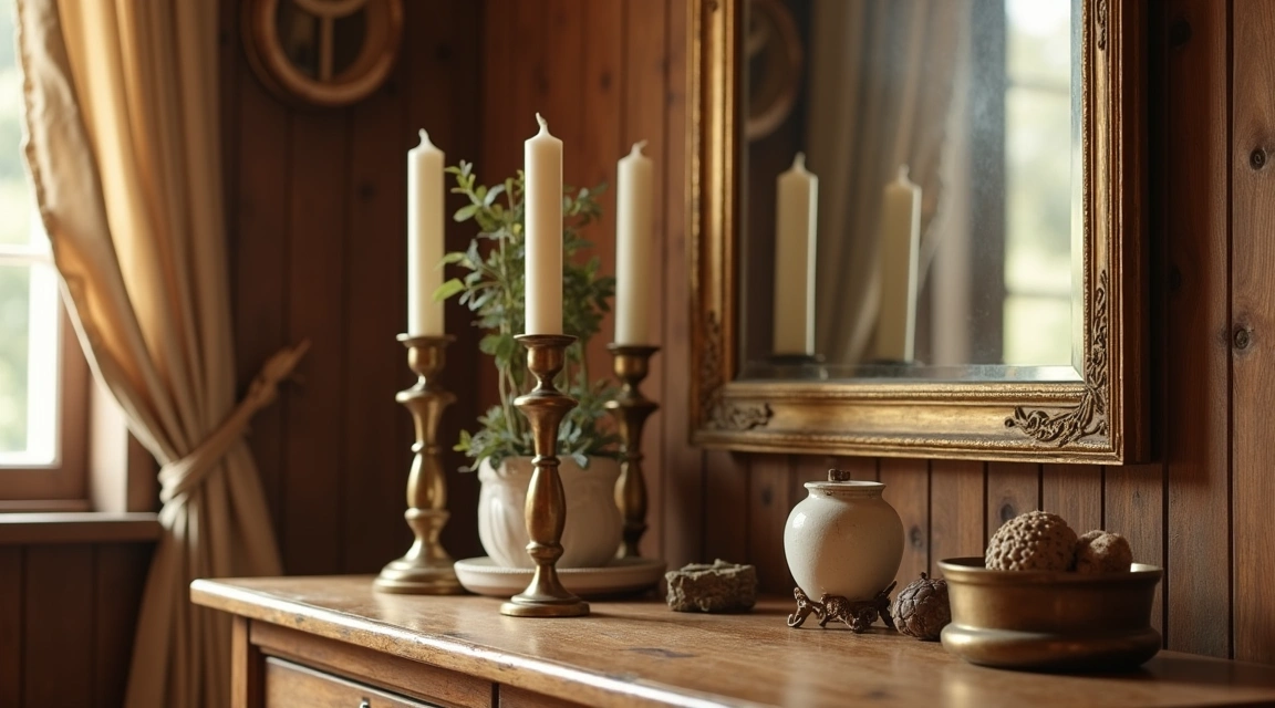 brass home accents for traditional interiors