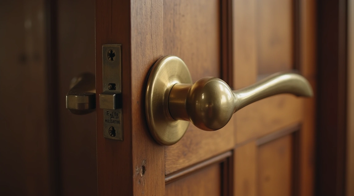 brass door handle maintenance